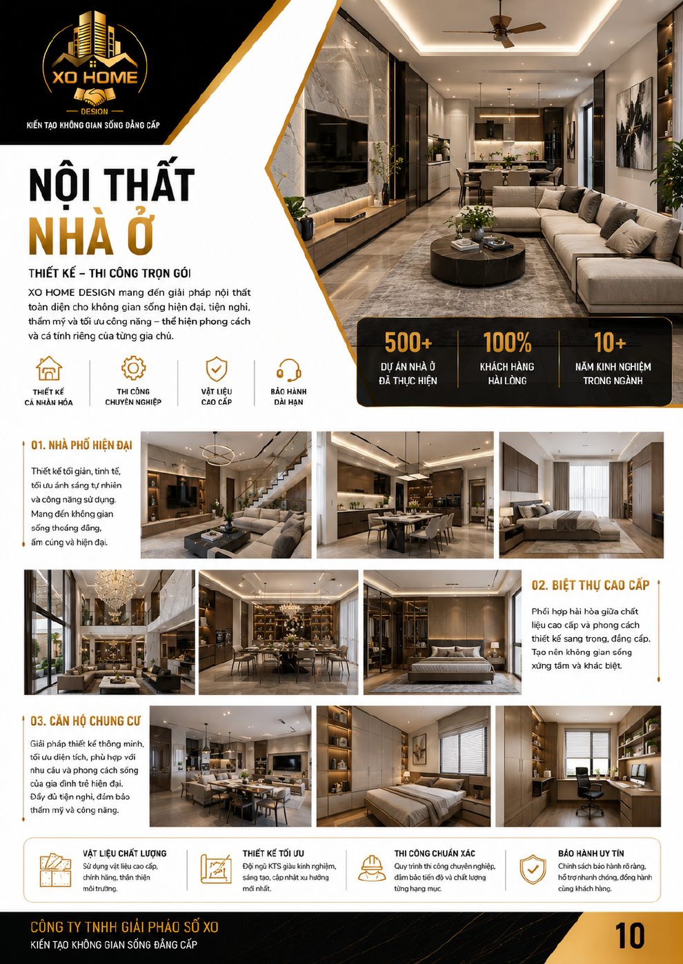Nội thất nhà ở XO HOME DESIGN