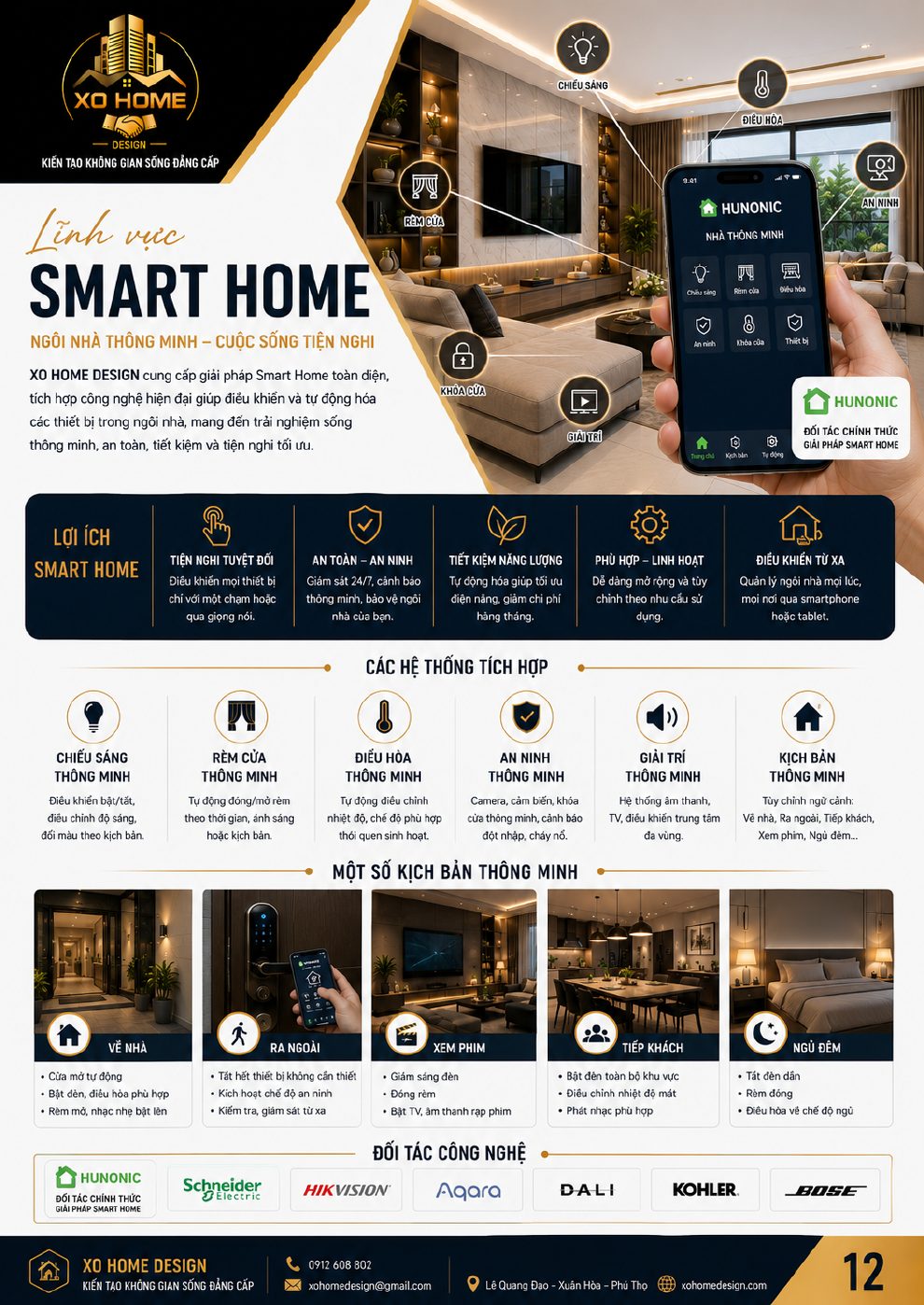 Giải pháp Smart Home XO HOME DESIGN