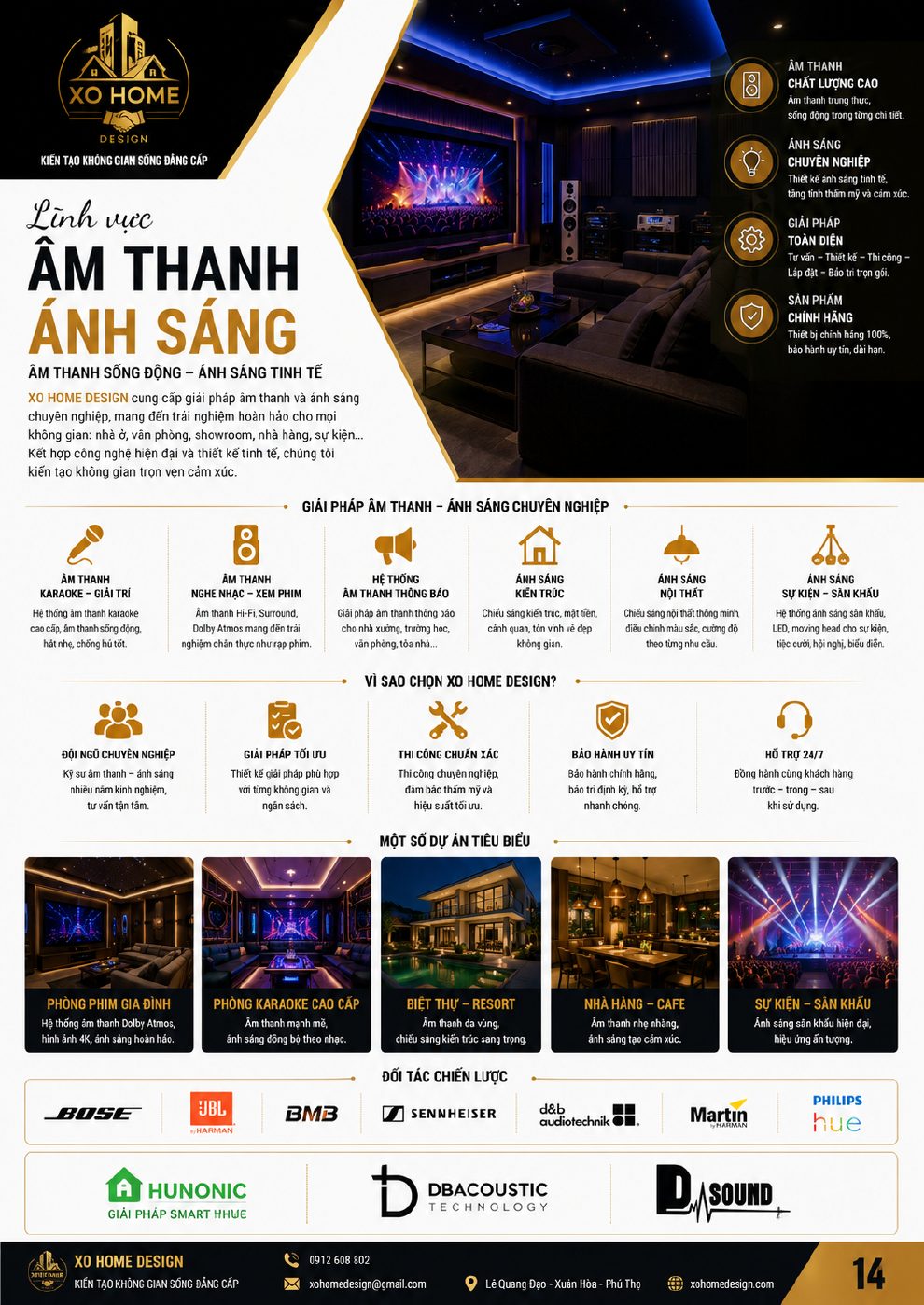Âm thanh ánh sáng và đối tác